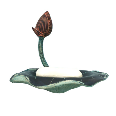 中式风格荷叶家居饰品室内肥皂盒