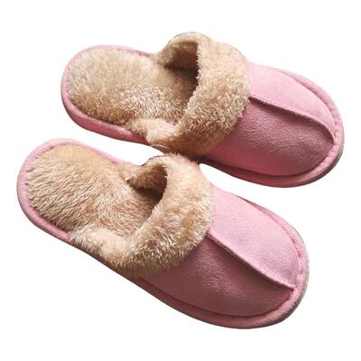 日单男女情侣静音毛绒拖鞋静音