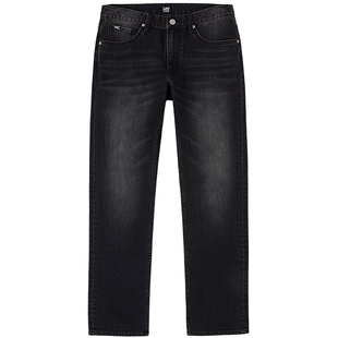 【张凌赫代言】Lee26春夏新品标准中腰726直筒牛仔裤复古黑灰色男