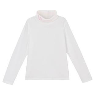 森女部落甜美可爱堆堆领加绒打底衫女2025秋冬新款内搭可外穿T恤