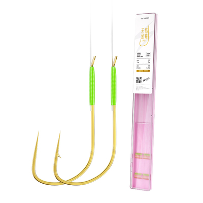 川泽金袖无结子线双钩鱼钩