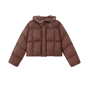 UNIFREE云朵泡芙连帽羽绒服冬季新款休闲0压轻便短款保暖流行外套