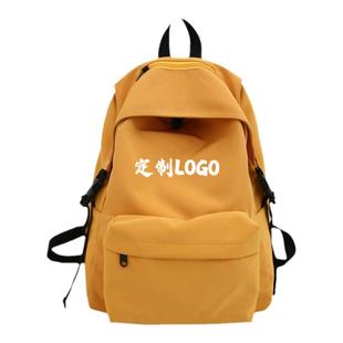 书包定制logo大容量高中韩版潮原宿印字双肩男女学生旅游出行背包