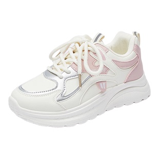 软底防滑工作鞋女鞋秋黑色老爹鞋防水防油皮面厨房上班鞋小黑鞋子