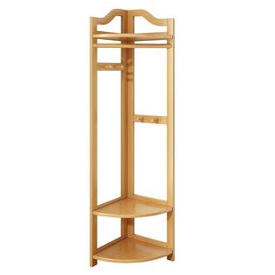 转角衣帽架简易墙角衣架落地卧室多功能置物架家用省空间挂衣服架