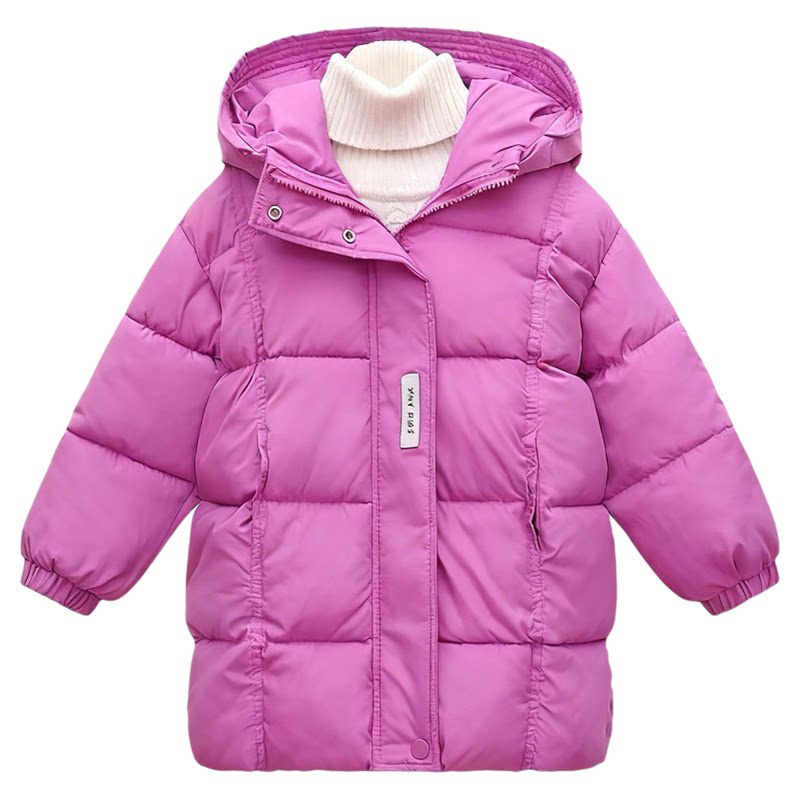 女童羽绒棉服中长款洋气棉衣外套