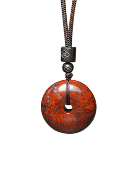 三石星陨情侣红伊丁吊坠平安扣