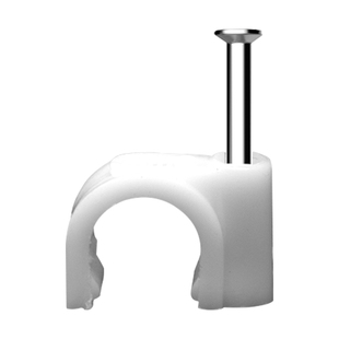 圆形钢钉线卡电线固定线卡子网线扣墙钉线钉电缆卡扣固定夹理线器