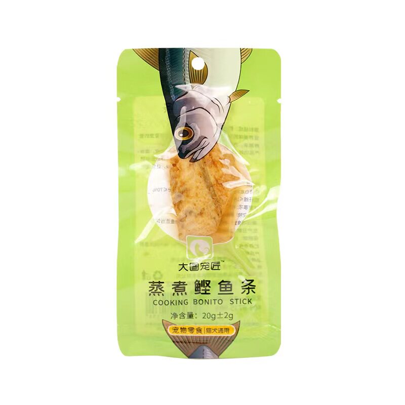 宠物猫咪零食水煮鲣鱼蒸煮肉块狗狗训犬零食小鱼干鱼肉妙鲜罐头包