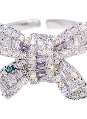 轻奢少女心ins潮风开口戒指