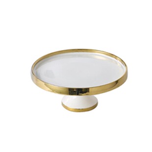 陶瓷甜品台蛋糕盘玻璃罩商用蛋糕托盘高脚果盘摆台展示架水果托盘