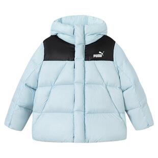 PUMA彪马童装羽绒服新款冬季青少年女加厚外套时尚休闲学生面包服