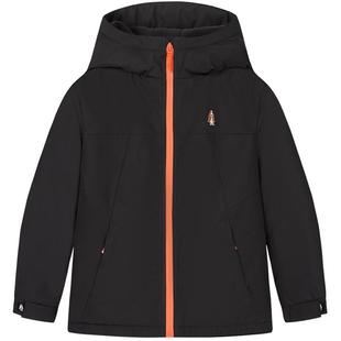 暇步士童装儿童加绒风衣秋冬装新款男童三防加厚保暖女童加厚外套