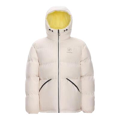 骆驼熊猫短款羽绒服双面穿面包服