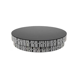 意式CC轻奢茶几设计师客厅高级感现代创意网红钢化玻璃组合咖啡桌