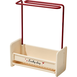 厨房清洁收纳架海绵抹布置物架水槽台面百洁布沥水整理架窄缝储物