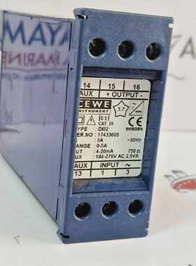 CEWE INSTRUMENT DI02 IN 5A RANGE 0-5A OUT 4-20mA AUX 184-276