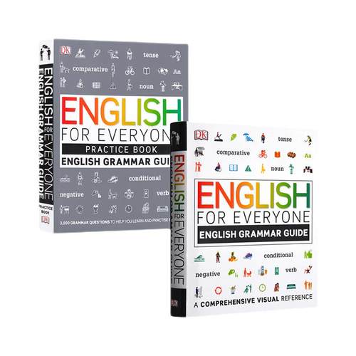 【自营】英文原版 DK新视觉 人人学英语 语法图解指南+自学练习册English for Everyone English Grammar Guide英语综合训练参考书