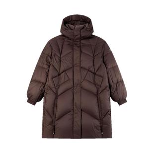 乔丹泡芙中长款羽绒服女冬季新款商场同款防泼水防风加厚保暖外套