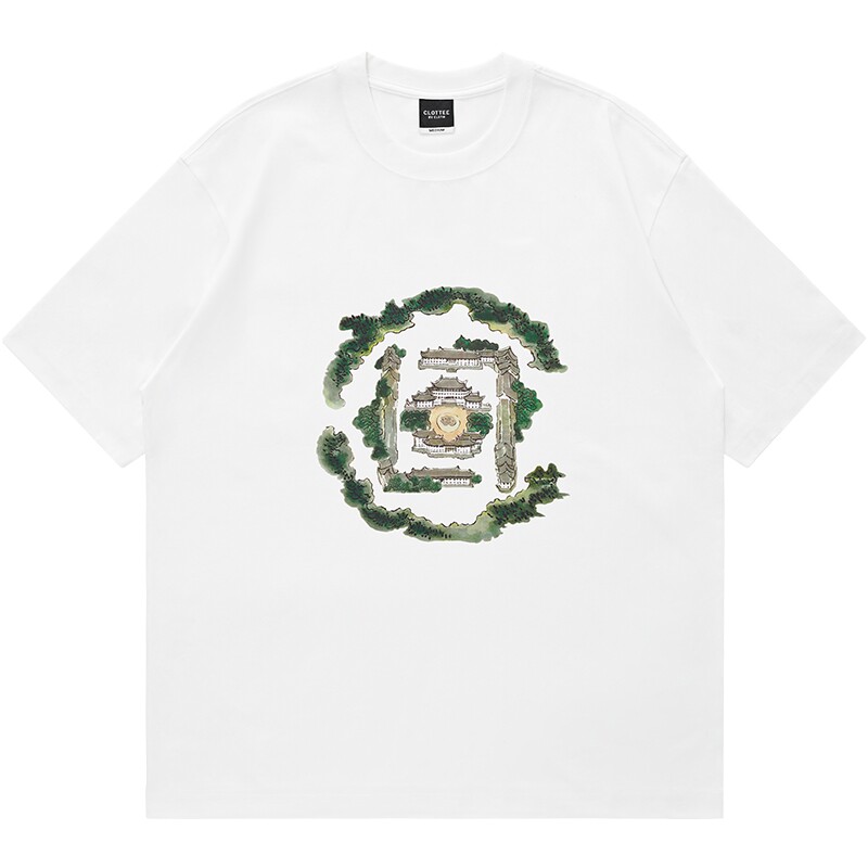 CLOTTEE by CLOT玉仙台凉感防晒速干短袖T恤男情侣款 绘系列W