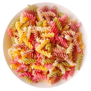 近期现做果蔬螺旋扭扭面儿童辅食营养早餐彩色蔬菜卷卷面无添加盐