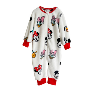 儿童连体睡衣秋冬宝宝连体衣秋季法兰绒婴儿防着凉男童冬加厚长袖