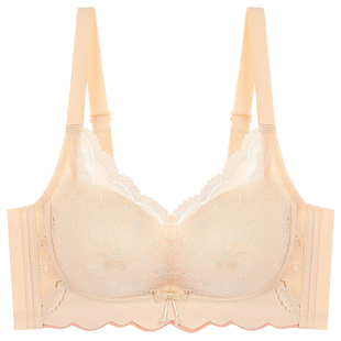 文胸2025新款爆款小胸显大不空杯加厚4cm滑滑杯平胸专用厚款内衣