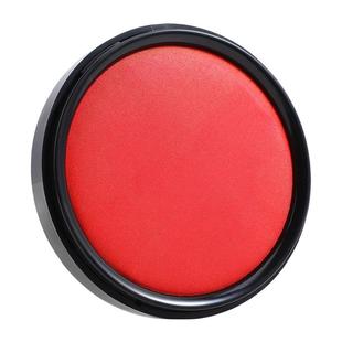 得力红色印泥印台快干盒盖章印章盒印油秒干硬泥按手印圆形便携大号中号小号速干蓝色印尼办公用品财务专用