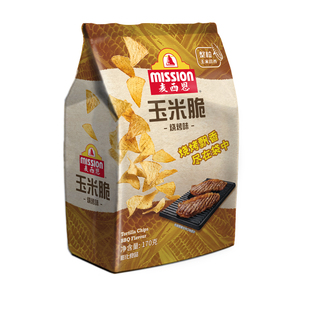 mission麦西恩玉米脆烧烤味玉米脆片休闲办公零食大包装脆玉米片