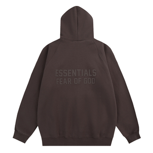 FEAR OF GOD复线ESSENTIALS高街FOG男女宽松连帽卫衣拉链开衫外套