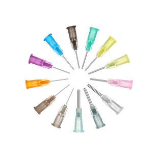 邦远点胶机针头卡口塑座不锈钢针嘴13MM精密打胶注胶针咀工业针管