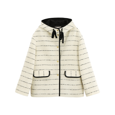 X-MOOM羊毛高级感慵懒风毛呢外套