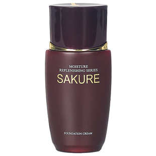 樱花源精纯粉底霜40g 保湿修饰肤色粉底液化妆品专柜正品