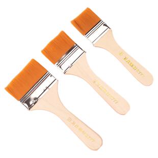 卫庄板刷尼龙短柄油画丙烯画笔工具水粉国画颜料用清洁刷子