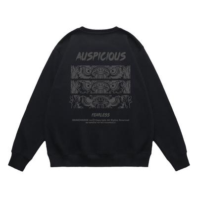 秋冬加绒加厚美式复古男士卫衣