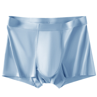 冰丝内裤男无痕男士夏季四角短裤衩透气底裤头宽松青少年薄款平角