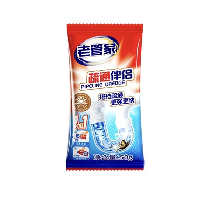 老管家管道疏通剂强力溶解下水道