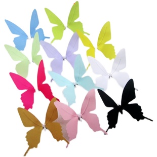 白色仿真蝴蝶立体装饰婚庆道具橱窗陈列布置造型酒吧棚顶挂饰墙贴