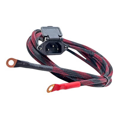 电动车锂电池电源连接线充电口