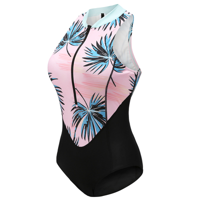 连体亲子泳衣时尚印花显瘦