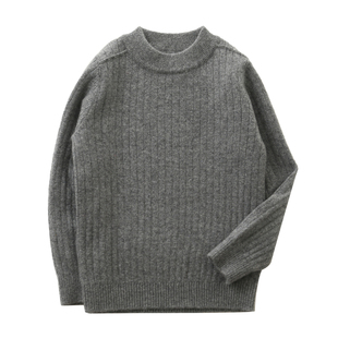 100%纯羊绒衫男女童毛衣儿童单股薄款百搭修身白色打底衫洪叶云台