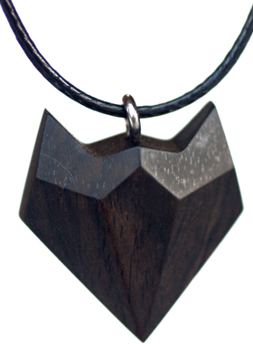 与木小王子狐狸可调节绳吊坠项链