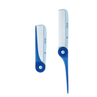 日本进口IKEMOTO负离子折叠尖尾小梳子直发梳女随身便携细齿密梳