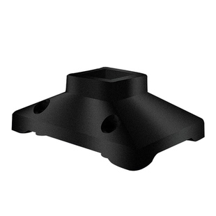 底座橡胶护栏市政水泥铁皮壳高分子脚墩交通护栏铸铁底脚栏杆专用