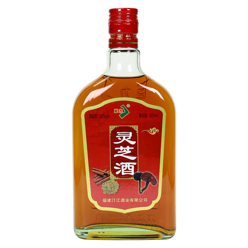 福建巨力灵芝酒32度药食同源露酒