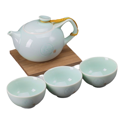 恒福茶具功夫套装龙泉青瓷