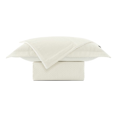 柏洛斯Fashionable『欧米』轻奢高级米白立体纹卧室床上四件套