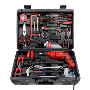 万克宝五金工具套装家用电钻工具组套多功能木工电工维修工具箱盒