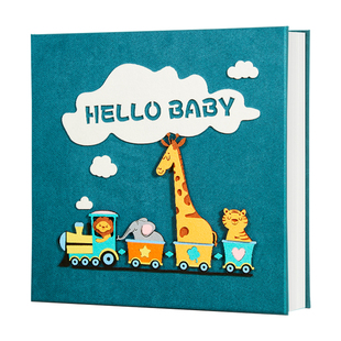 相册本大容量家庭diy宝宝成长记录册手工自粘式覆膜儿童定制纪念