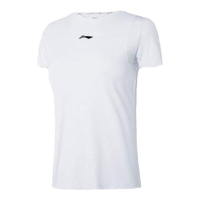 李宁短袖T恤女子训练圆领宽松上衣运动服ATSQ166